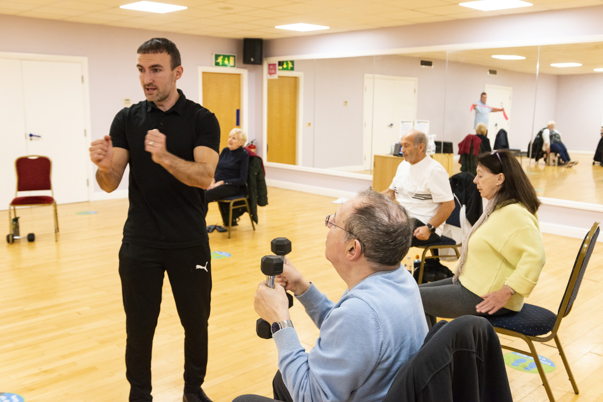 Wellbeing class at Castle